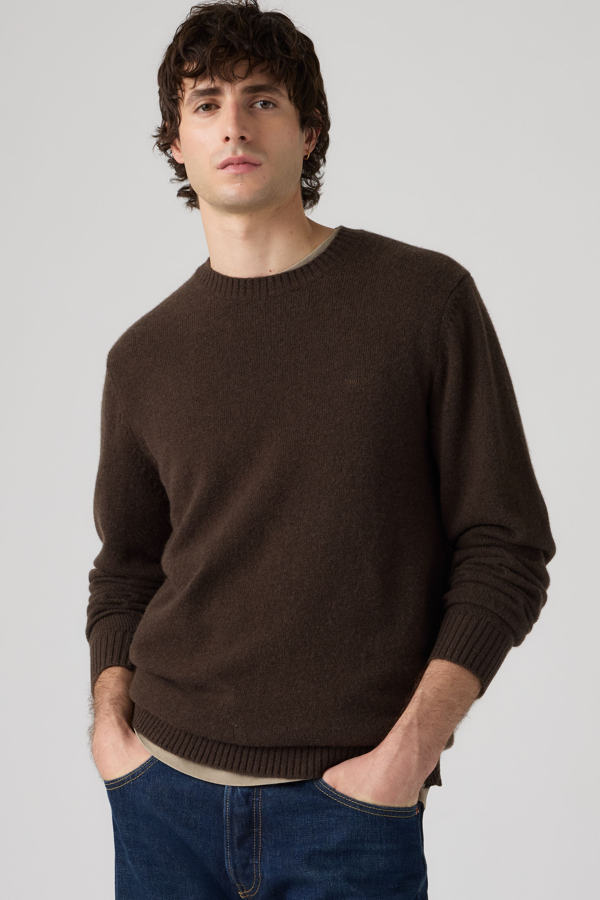 Levi's Original Housemark Sweater - male - S - Brown