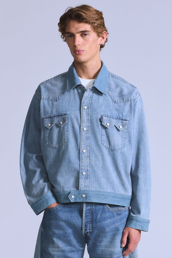 Levi's Customized Sawtooth Jacket - Mężczyźni - S - Niebieski / Mij Tbd Finish Name