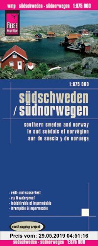 Gebr. - Reise Know-How Landkarte Südschweden, Südnorwegen (1:875.000): world mapping project: Kartenbild 2seitig. Exakte Höhenlinien. Höhenschichten-R
