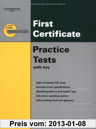 Gebr. - Exam Essentials First Certificate Practice Tests. (Lernmaterialien)
