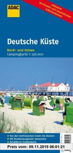 Gebr. - ADAC CampingKarte Deutsche Küste: Nord- und Ostsee (Camping und Caravaning)