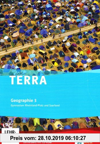 Gebr. - TERRA Erdkunde für Rheinland-Pfalz und Saarland. Ausgabe für Gymnasien / Lehrerband mit Kopiervorlagen und CD-ROM 10: 3