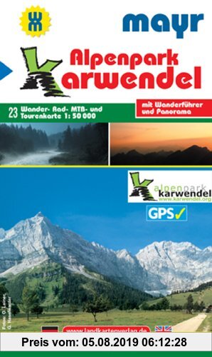 Gebr. - Alpenpark Karwendel: Wander-, Rad-, MTB- und Tourenkarte mit Wanderführer und Panorama. GPS-geeignet. 1:50000