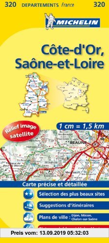 Carte DPARTEMENTS Cte d'Or, Sane-et-Loire