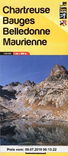 Gebr. - Libris Wanderkarte 03. Chartreuse - Bauges - Belledonne - Maurienne 1 : 60 000