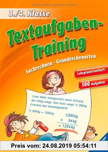 Gebr. - Textaufgaben-Training (3./4. Klasse): Sachrechnen, Grundrechenarten