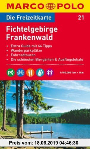 Gebr. - MARCO POLO Freizeitkarte Fichtelgebirge, Frankenwald 1:100.000: Extra Guide mit 66 Tipps / Wanderparkplätze / Fahrradtouren / Die schönsten Bi