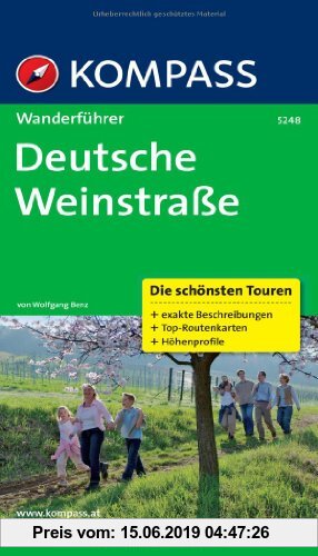 Gebr. - Deutsche Weinstraße: Wanderführer mit Tourenkarten und Höhenprofilen