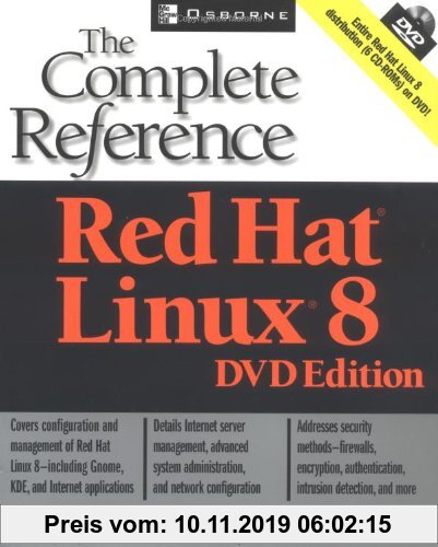 Red Hat Linux 8 DVD Edition, w. DVD-ROM: The Complete Reference