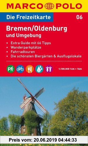 Gebr. - MARCO POLO Freizeitkarte Bremen, Oldenburg und Umgebung 1:100.000