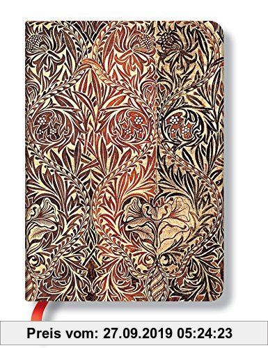 Gebr. - William Morris Schwertlilie - Notizbuch Midi Liniert - Paperblanks