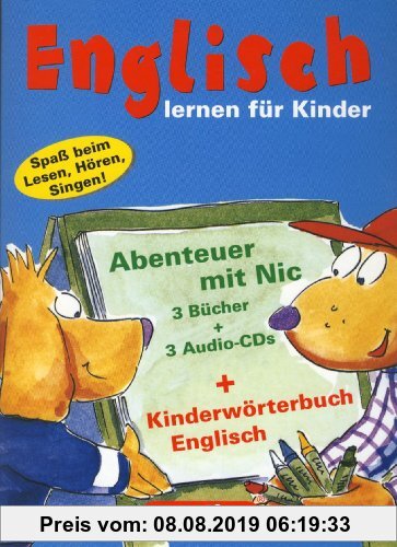 Gebr. - Berlitz Englisch lernen für Kinder: Abenteuer mit Nic. 3 Bücher und 3 Audio-CDs. Kinderwörterbuch Englisch. Spaß beim Lesen, Hören, Singen!