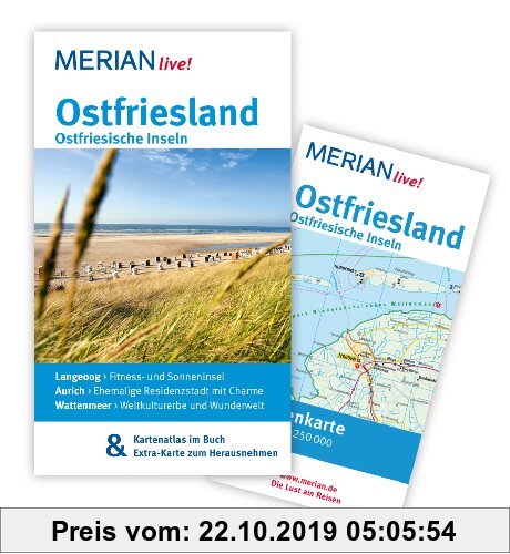 Gebr. - Ostfriesland Ostfriesische Inseln: MERIAN live! Mit Kartenatlas im Buch und Extra-Karte zum Herausnehmen: Langeoog: Fitness- und Sonneninsel