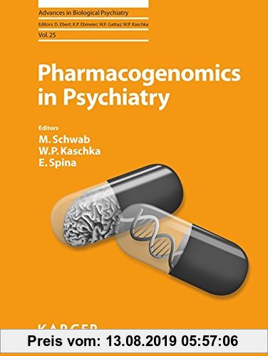 Gebr. - Pharmacogenomics in Psychiatry (Advances in Biological Psychiatry)