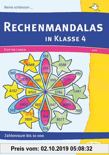 Gebr. - Meine schönsten Rechenmandalas: Kopfrechnen Kl. 4: Addition, Subtraktion, Multiplikation und Division im Zahlenraum bis 10.000 (4. Klasse)