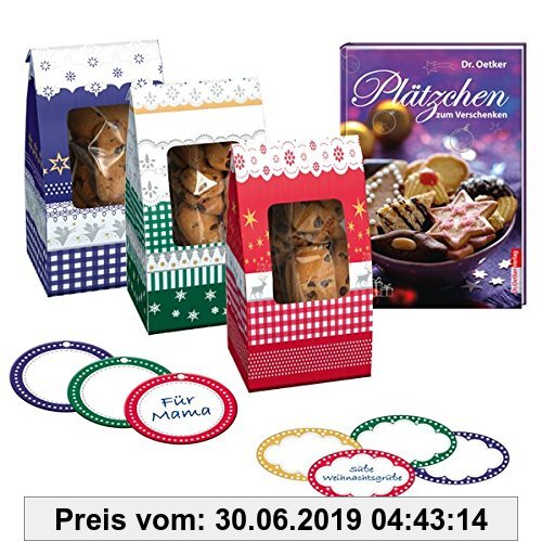 Gebr. - Plätzchen zum Verschenken - Set mit Geschenktüten, Etiketten und Anhängern (BuchPlus)