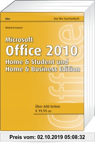 Gebr. - Microsoft Office 2010 - Home & Student und Home & Business Edition (bhv Taschenbuch)
