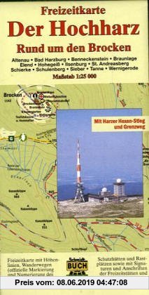 Gebr. - Der Hochharz - standard: Freizeitkarte rund um den Brocken. 1:30000