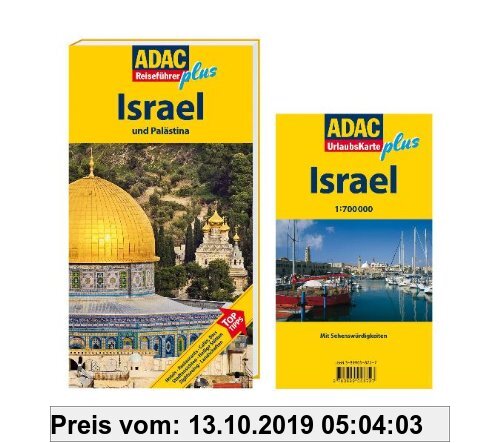 Gebr. - ADAC Reiseführer plus Israel und Palästina: Mit extra Karte zum Herausnehmen