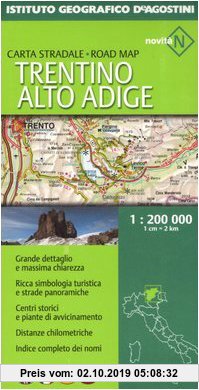 Gebr. - Trentino Alto Adige 1:200 000. Ediz. multilingue
