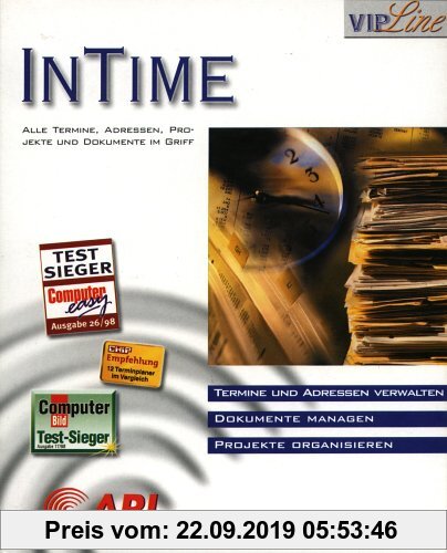 Gebr. - In Time. CD- ROM für Windows 3.x/95/98. Alle Termine, Adressen, Projekte und Dokumente im Griff