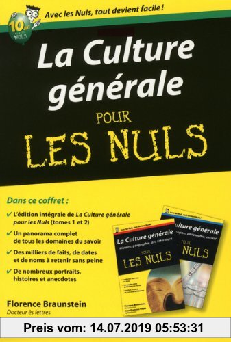 Gebr. - Coffret Culture générale poche pour les nuls : 2 livres : Histoire, géographie, art, littérature - Science, religion, philosophie, société