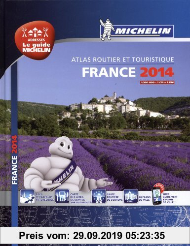 Gebr. - Atlas Routier France 2014 Michelin Relié A4