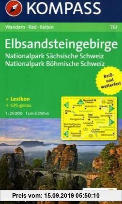 Gebr. - Elbsandsteingebirge 1 : 25 000: Wandern. Rad. Reiten. Nationalpark Sächsische Schweiz. Nationalpark Böhmische Schweiz. GPS-genau