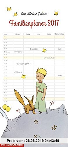Gebr. - Der Kleine Prinz Familienplaner - Kalender 2017
