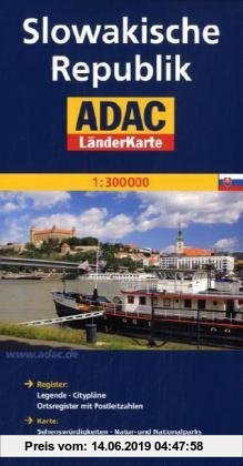 Gebr. - ADAC Länderkarte Slowakische Republik 1:300.000: Mit Cityplänen Bratislava und Kosice. Mit Reiseinformationen und Ortsregister