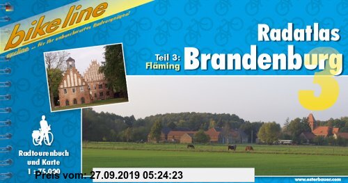 Gebr. - Bikeline Radtourenbuch, Radatlas Brandenburg Teil 3: Fläming