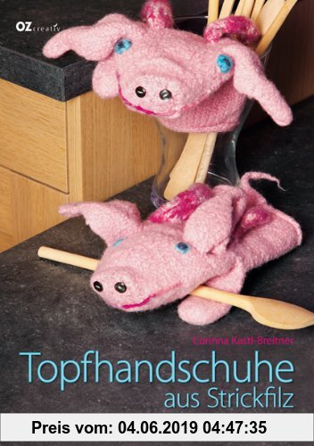 Gebr. - Topfhandschuhe aus Strickfilz: Tiere, Monster, Fabelwesen