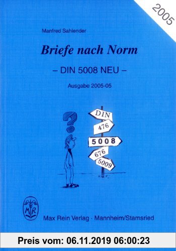 Gebr. - Briefe nach Norm: DIN 5008 Neu