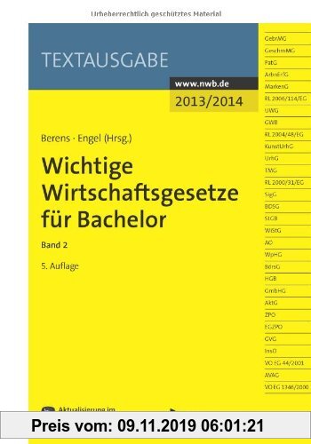 Gebr. - Wichtige Wirtschaftsgesetze für Bachelor: Band 2