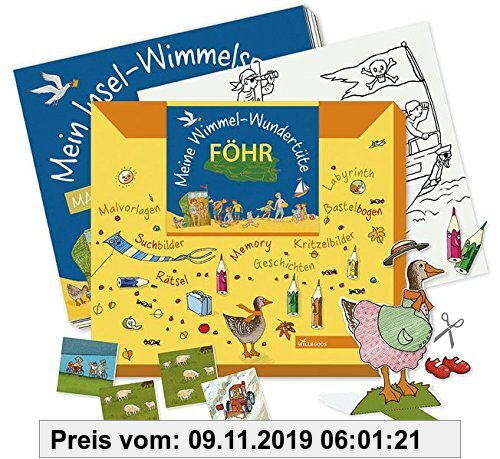 Gebr. - Meine Wimmel-Wundertüte Föhr: Großes Beschäftigungsheft + Basteln + Memory (Wimmel-Wundertüten)