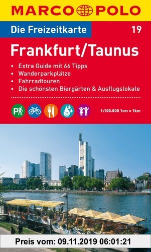 Gebr. - MARCO POLO Freizeitkarte Frankfurt, Taunus 1:100.000: Wanderparkplätze. Fahrradtouren. Die schönsten Biergärten und Ausflugslokale