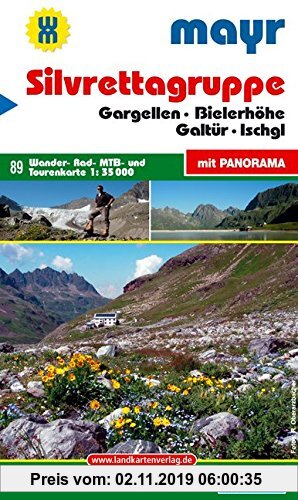 Gebr. - Silvrettagruppe: Wander-, Rad-, MTB- und Tourenkarte. GPS-geeignet. 1:35000