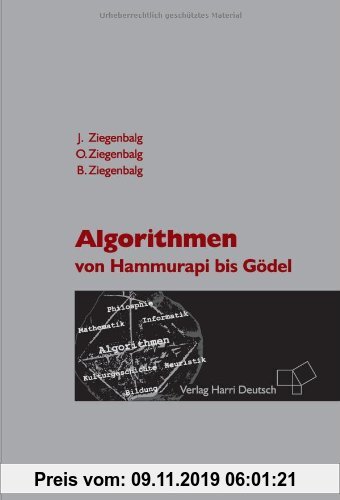 Gebr. - Algorithmen. Von Hammurapi bis Gödel