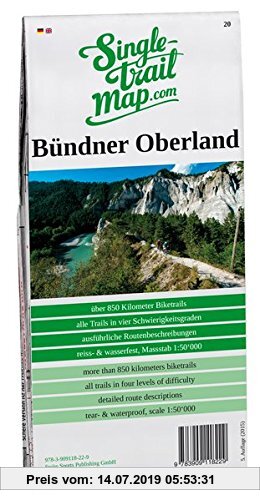 Gebr. - Singletrail Map 020 Bündner Oberland