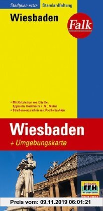 Gebr. - Falk Stadtplan Extra Standardfaltung Wiesbaden