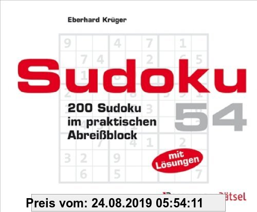 Gebr. - Sudoku Block 54: 200 Sudoku im praktischen Abreißblock