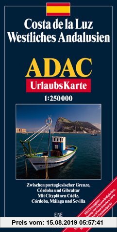 Gebr. - ADAC Karte, Costa de la Luz, Westliches Andalusien