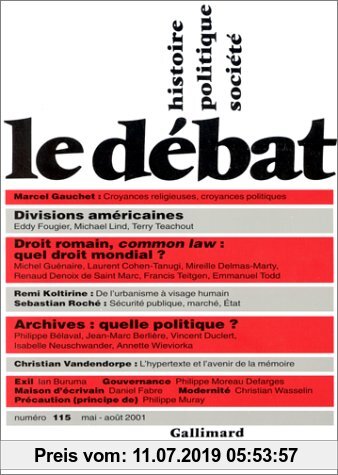 Gebr. - Le debat 115 (mai aout 2001) (Revue Le Débat)