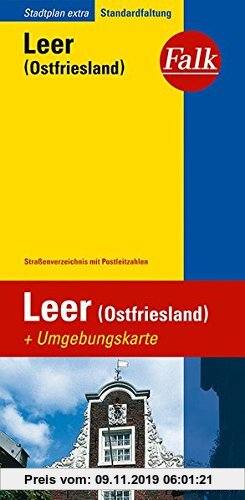Gebr. - Falk Stadtplan Extra Standardfaltung Leer (Ostfriesland)