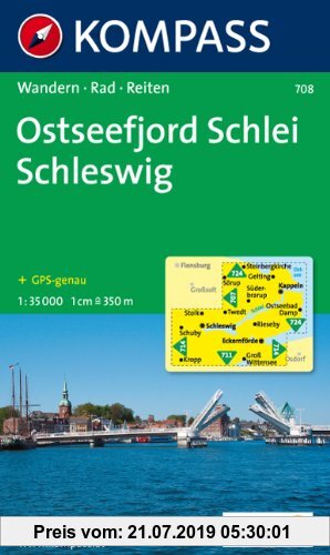 Gebr. - Ostseefjord Schlei - Schleswig 1 : 35 000: Wanderkarte mit Radrouten und Reitwegen. GPS-genau