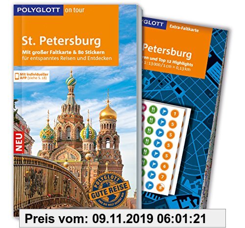 Gebr. - POLYGLOTT on tour Reiseführer St. Petersburg: Mit großer Faltkarte, 80 Stickern und individueller App