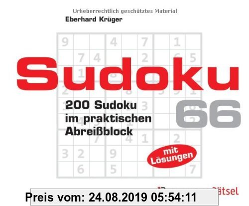 Gebr. - Sudoku Block 66: 200 Sudoku im praktischen Abreißblock