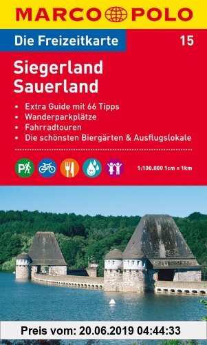 Gebr. - MARCO POLO Freizeitkarte Siegerland, Sauerland