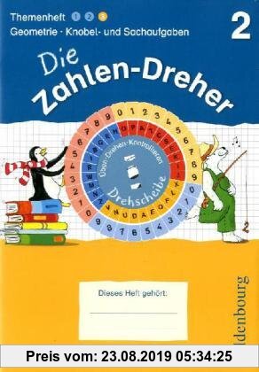 Gebr. - 2. Schuljahr - Geometrie / Knobel- und Sachaufgaben: Übungsheft mit Lösungsheft und Drehscheibe