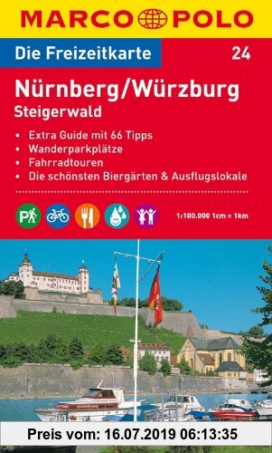 Gebr. - MARCO POLO Freizeitkarte Nürnberg, Würzburg, Steigerwald 1:100.000